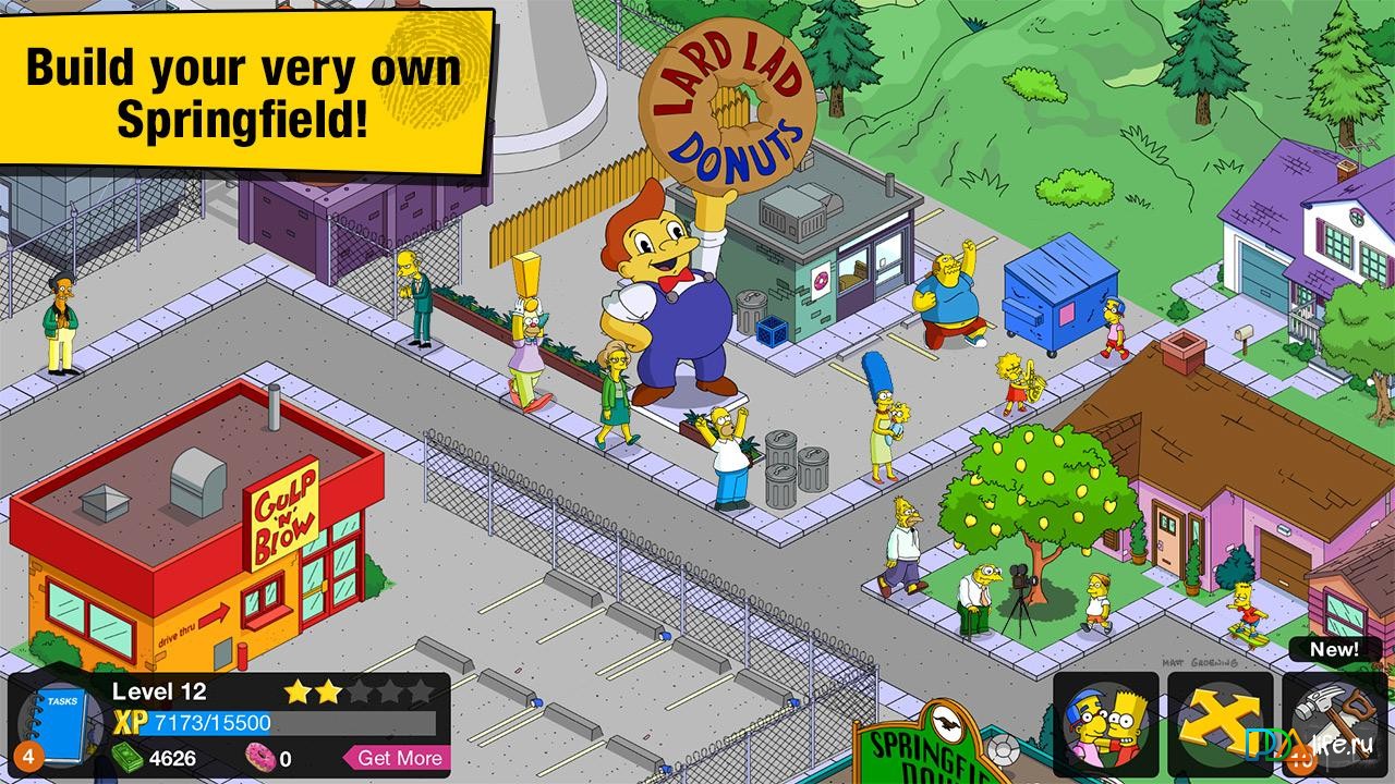 The Simpsons Tapped Out скриншот
